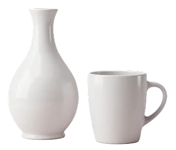 Vase and cup