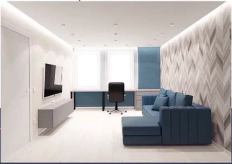 Студия 38 м²