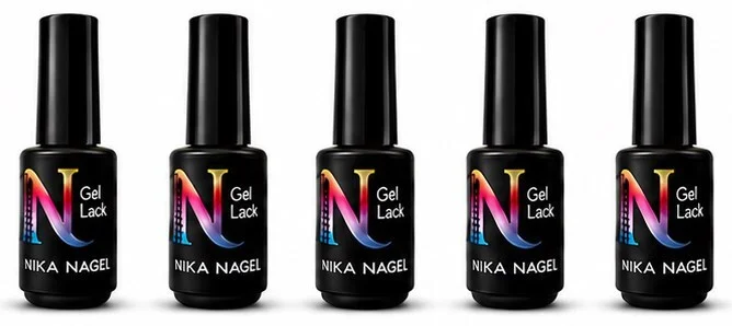 Пять гель-лаков Gel Lack NIKA NAGEL