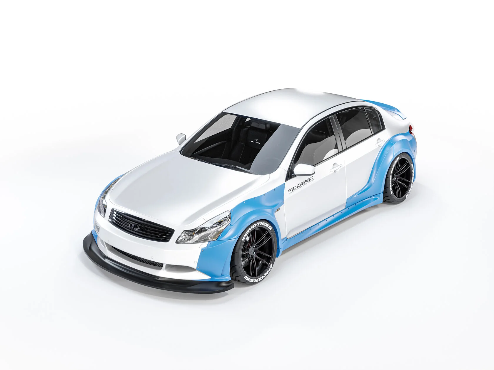 ファイティン FENDERIST SPEC S Fender Flares Set / WIDE BODY KIT INFINITI G37