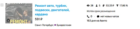 Результат Avito Raid — Штукатурка стен 185 рублей лид