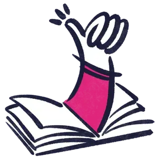 Иллюстрация: рука, тянущаяся из раскрытой книги