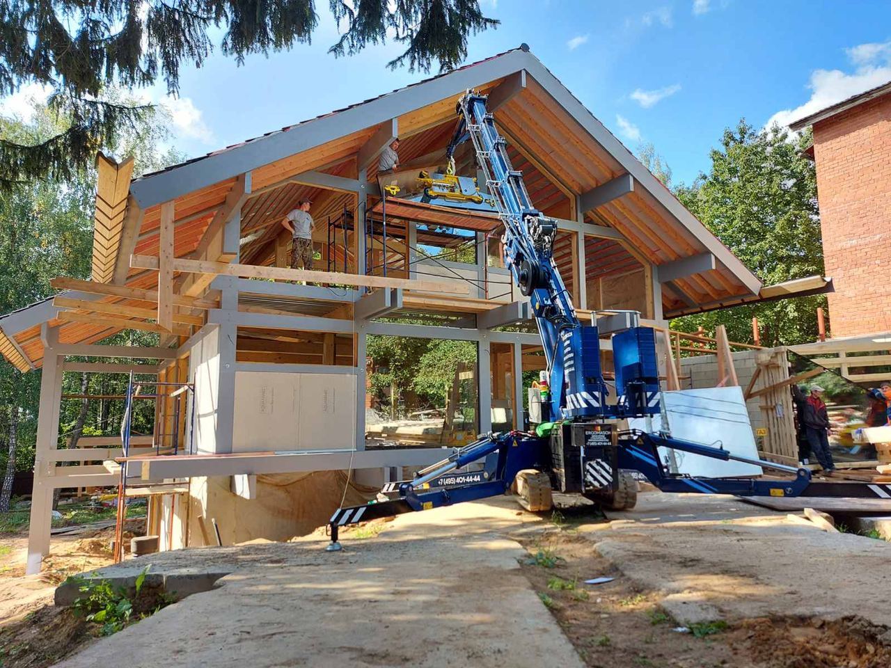 Строительство дома фахверк