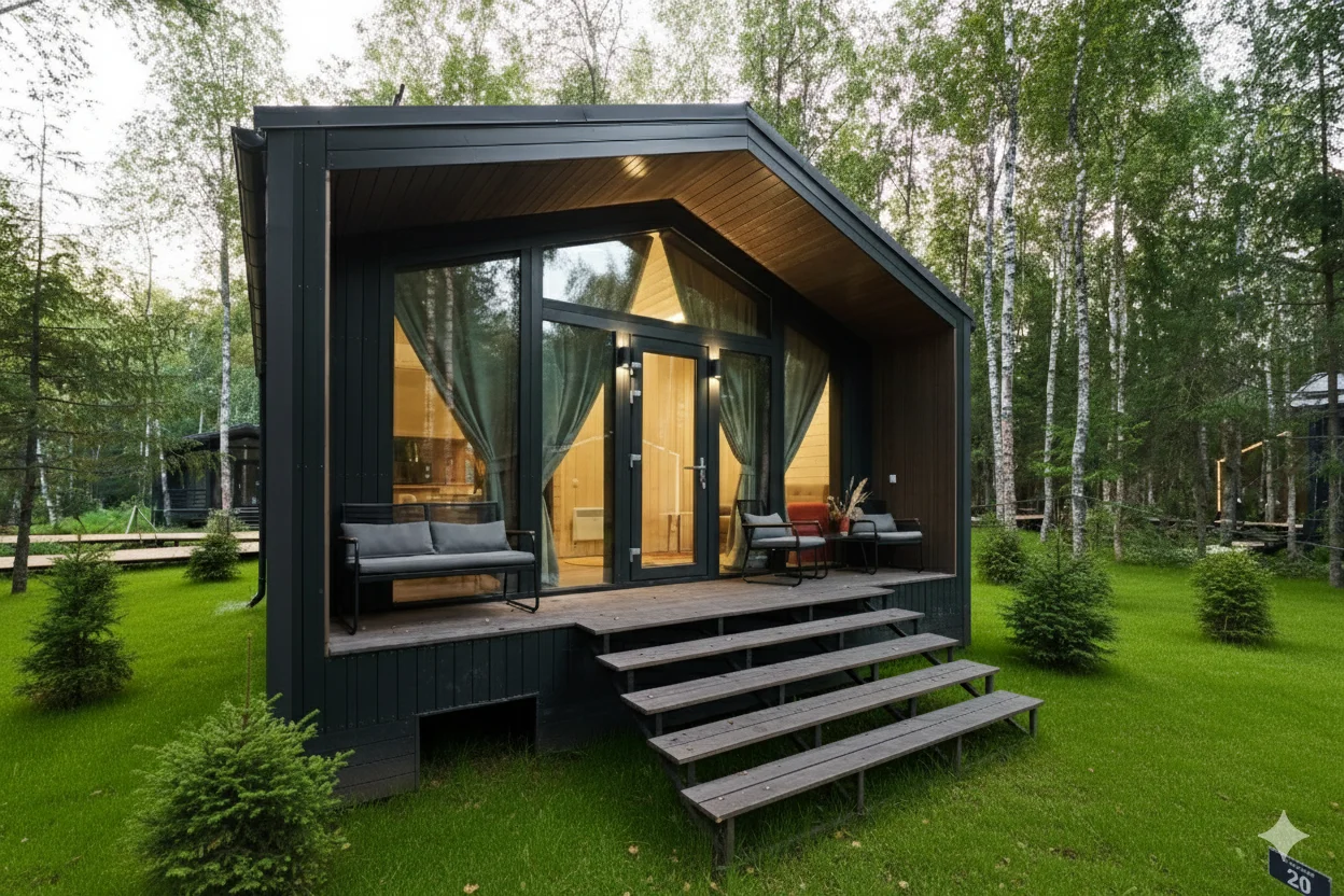 Fertighaus 36 m², 6 × 6 m