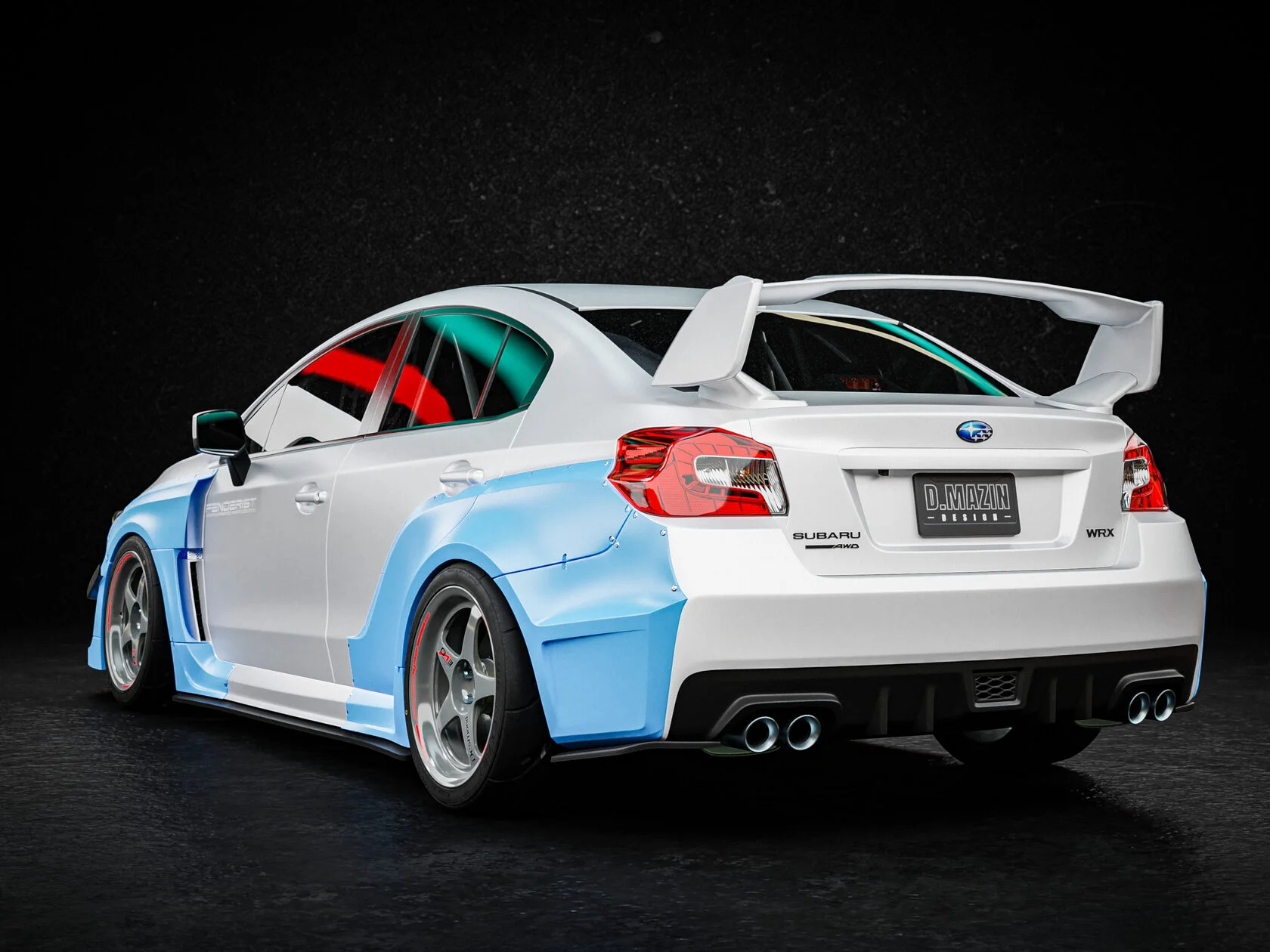 Full FENDERIST SPEC S kit / WIDE BODY KIT Subaru Impreza WRX