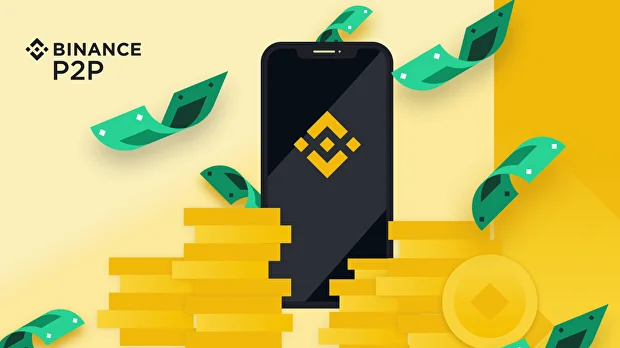 Binance P2P payment methods are represented on a graphical image