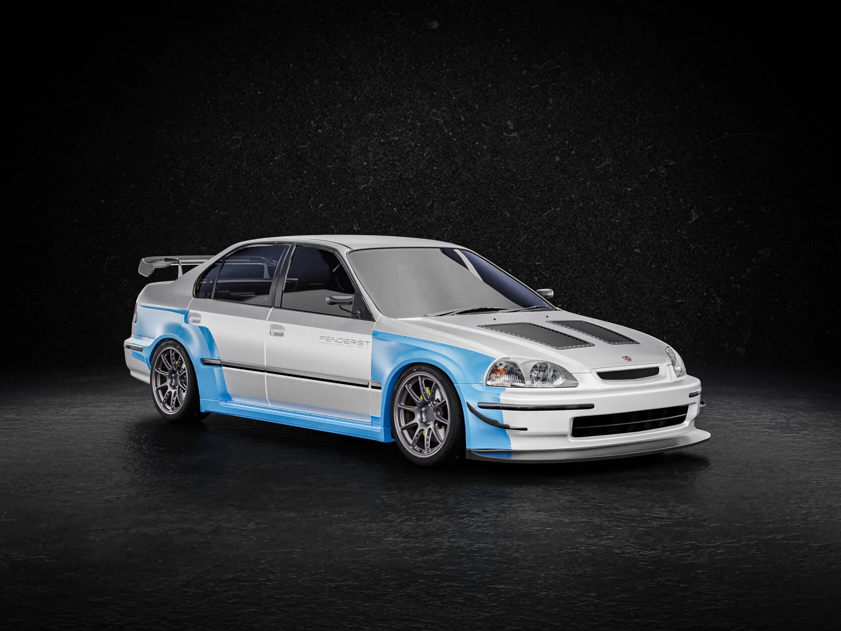 Honda civic ek wide body kit sales