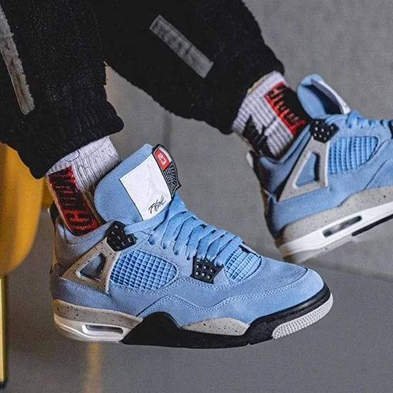 All blue jordan 4s online