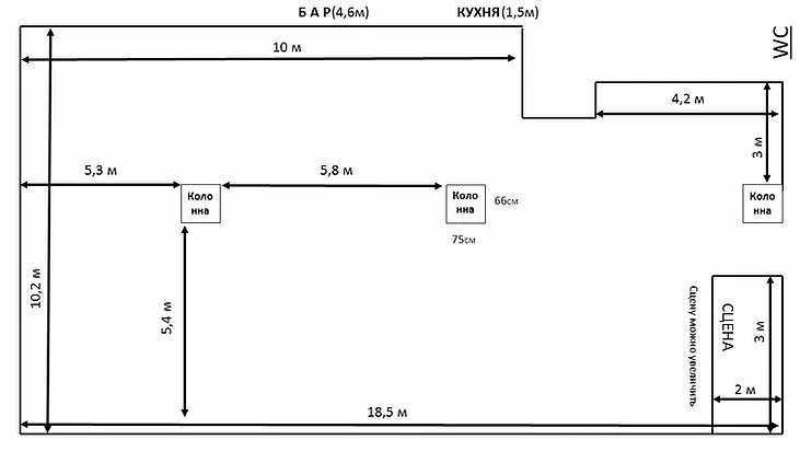 План площадки Большевик Лофт