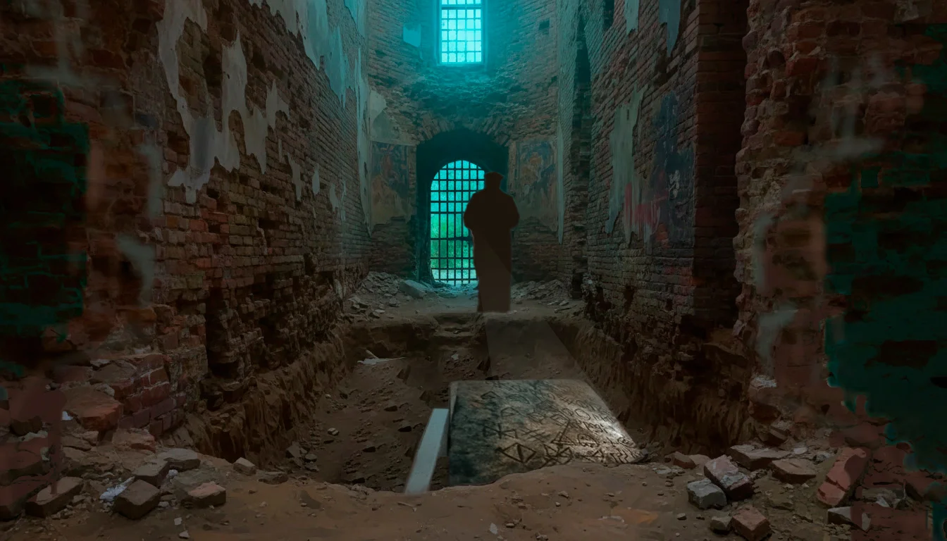 Общий эскиз раскопа в замке