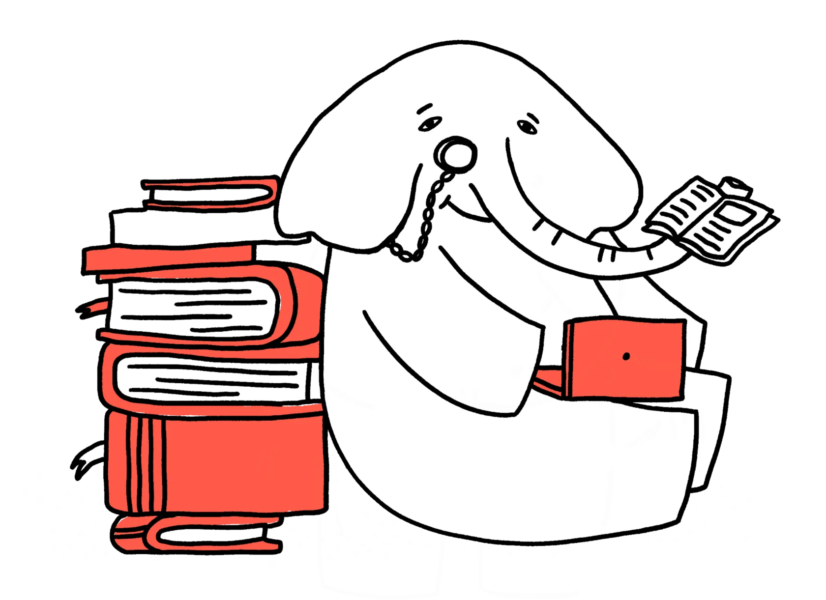 Слон с книгами — база знаний