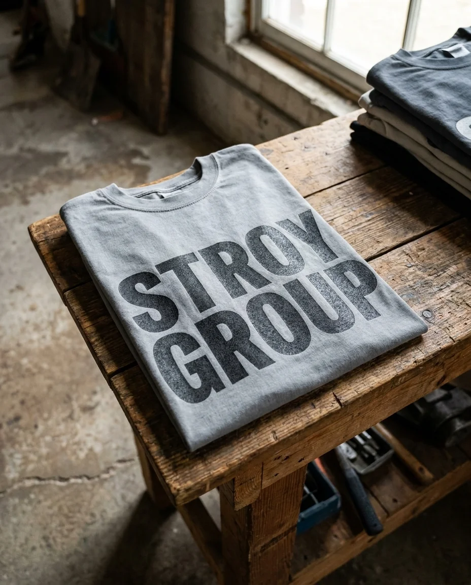 Stroy Group — жилеты и футболки для строительной бригады