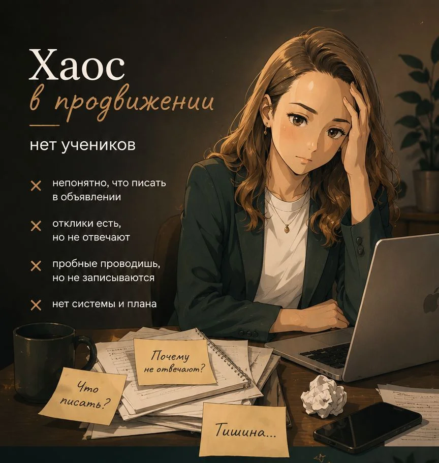 Хаос в продвижении: нет учеников