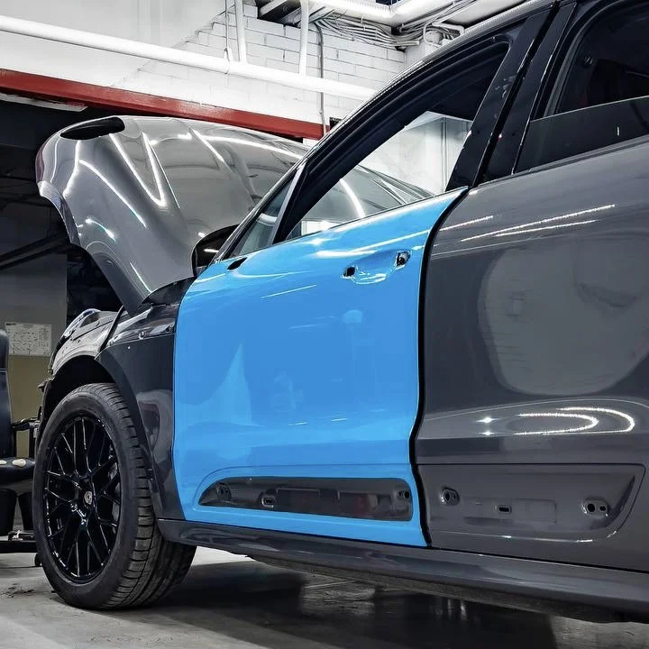 Porsche Macan до детейлинга - общий вид автомобиля с потертостями