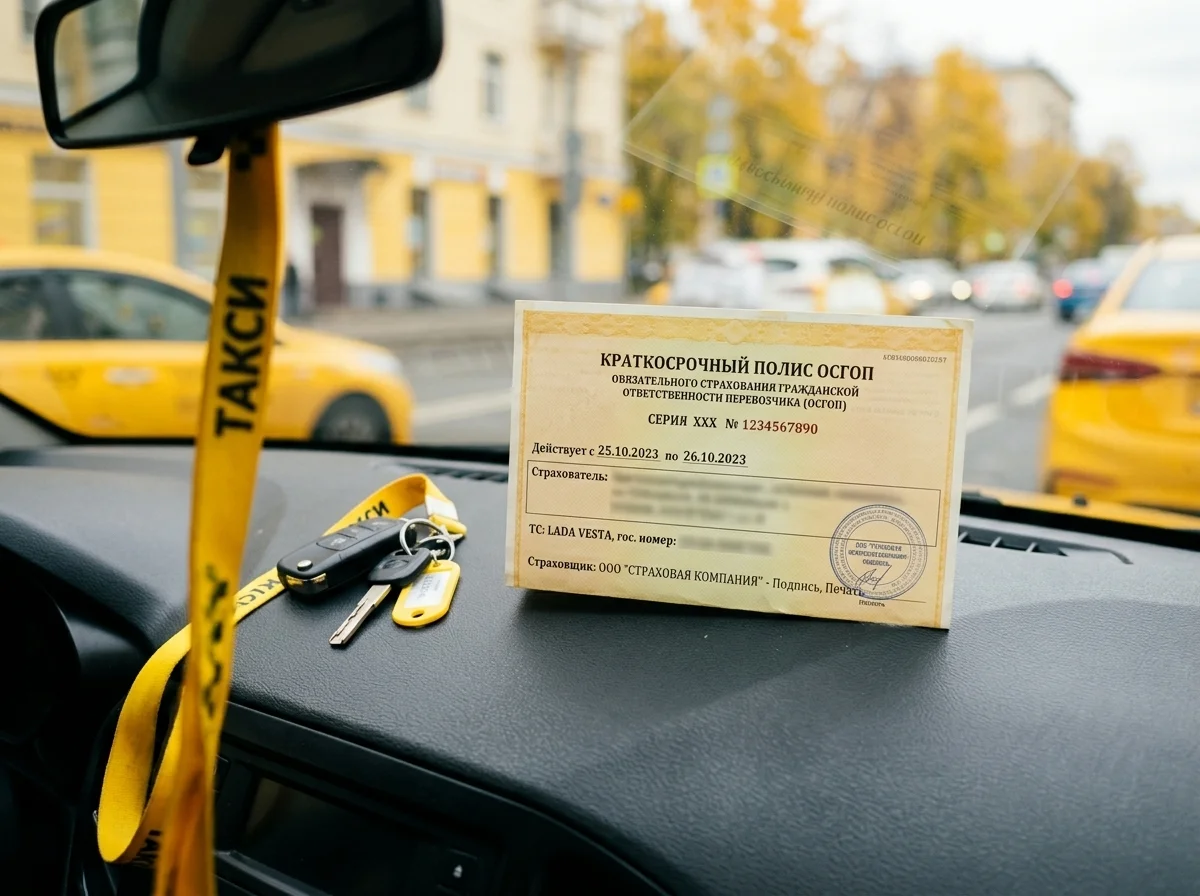 Краткосрочные полисы ОСГОП для такси