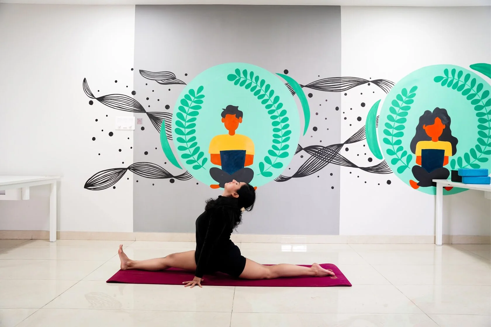 Yoga flow demonstration