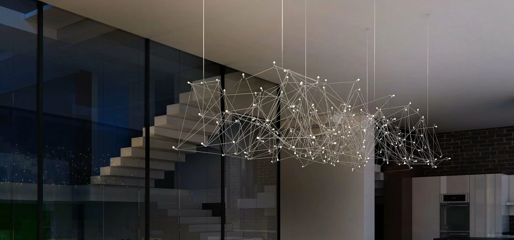 Люстра в интерьере