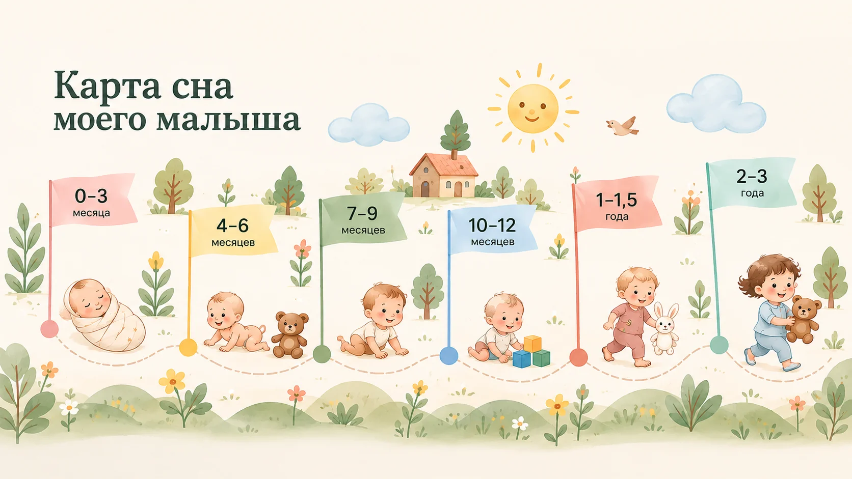 Персональная карта сна малыша BMT