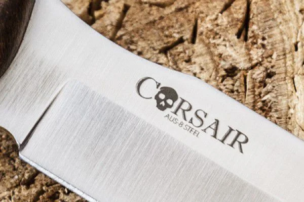 Kizlyar Supreme Corsair knife demonstrating practical blade geometry
