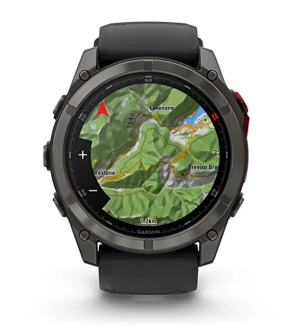 экран часов garmin fenix 8 amoled с навигацией