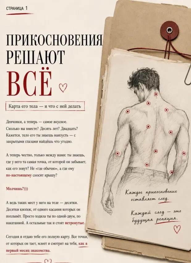 Обложка: Карта эрогенных зон