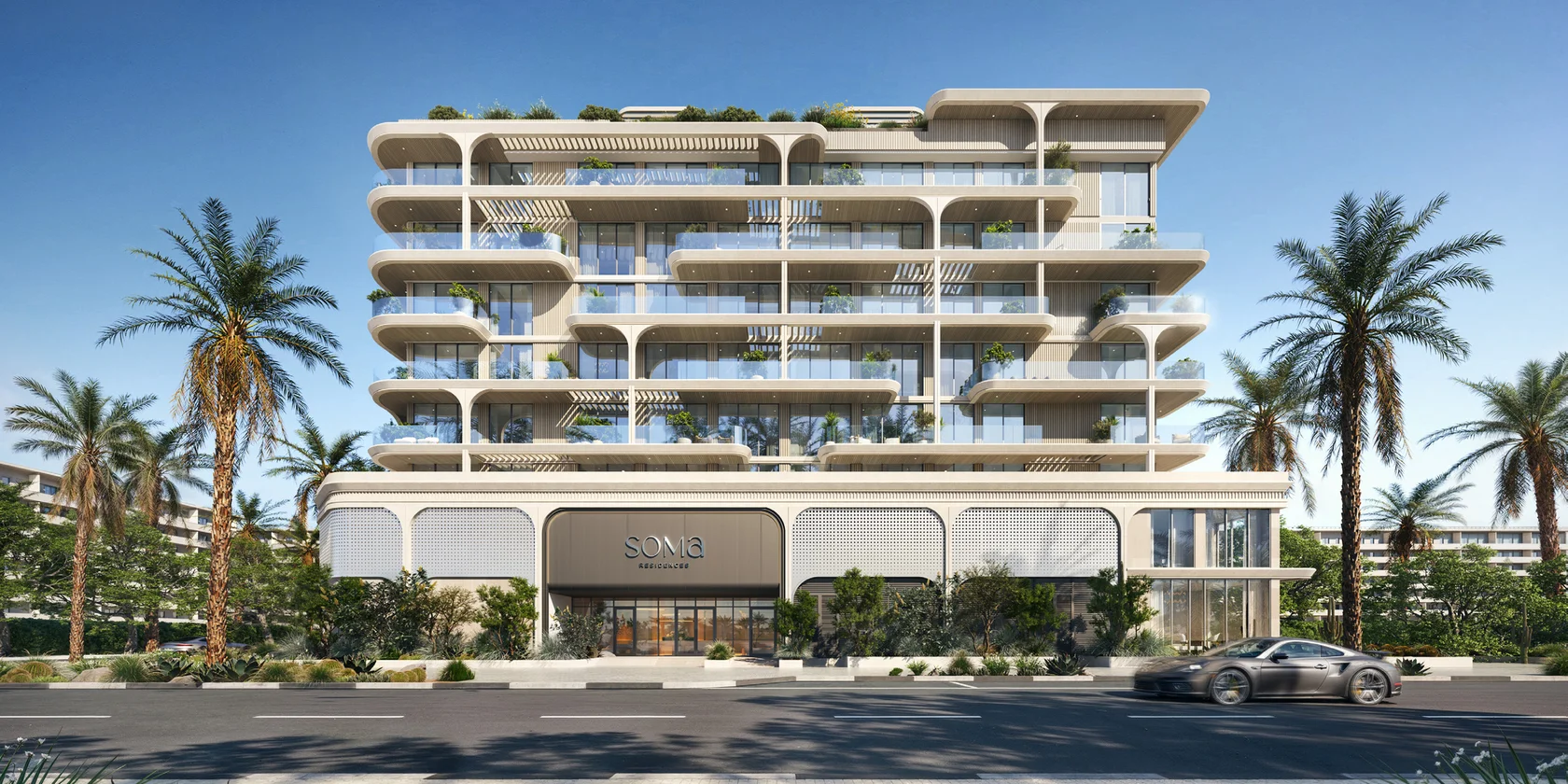 Фронтальный фасад SOMA Residences