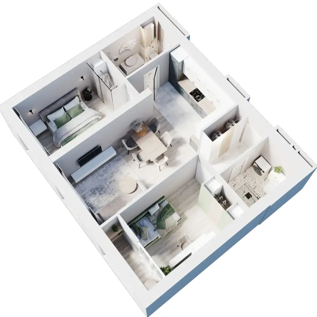 Планировка 58,5 м²