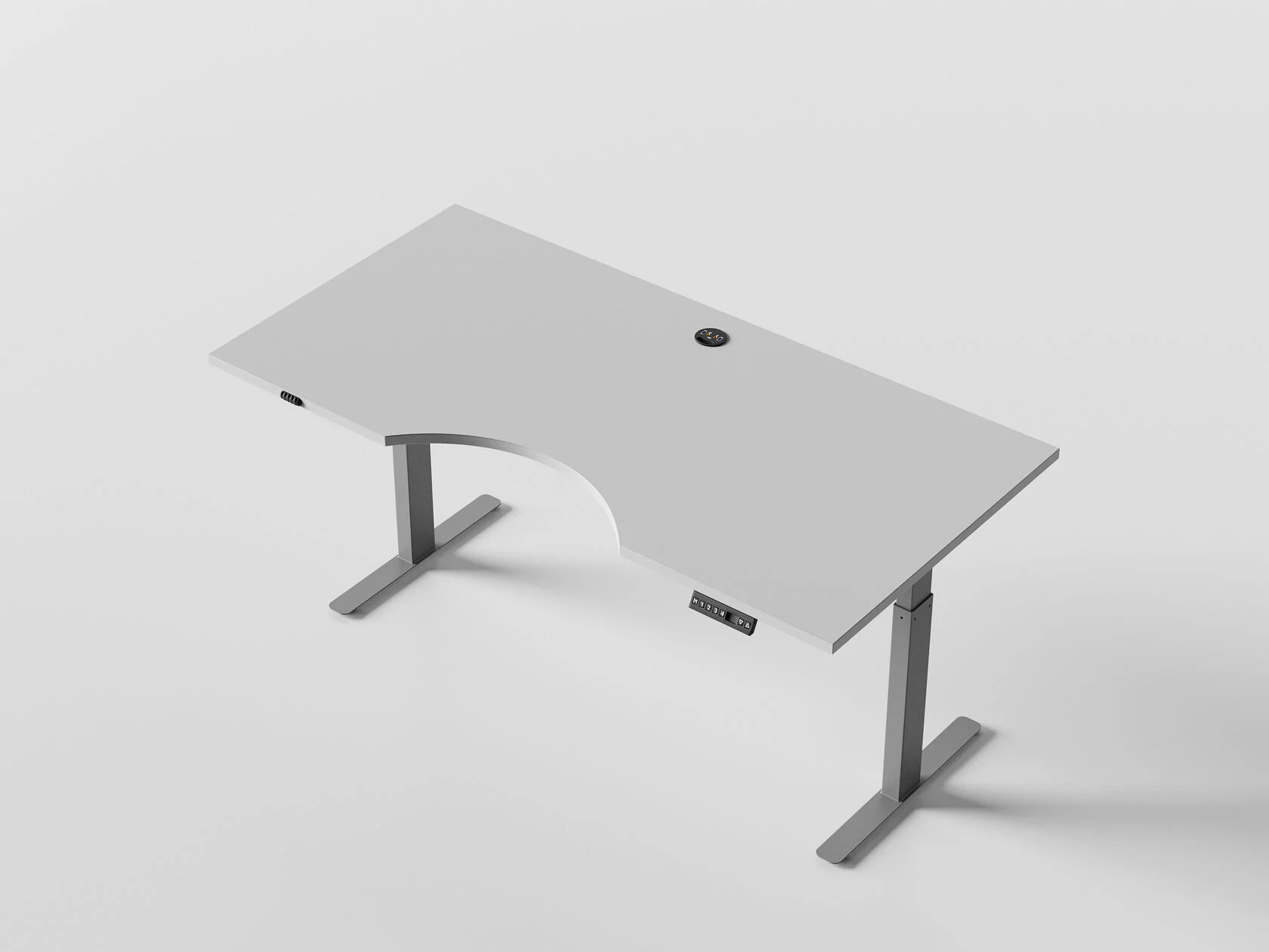 Смарт Деск Ст. Белый — классическая форма и тёплое дерево