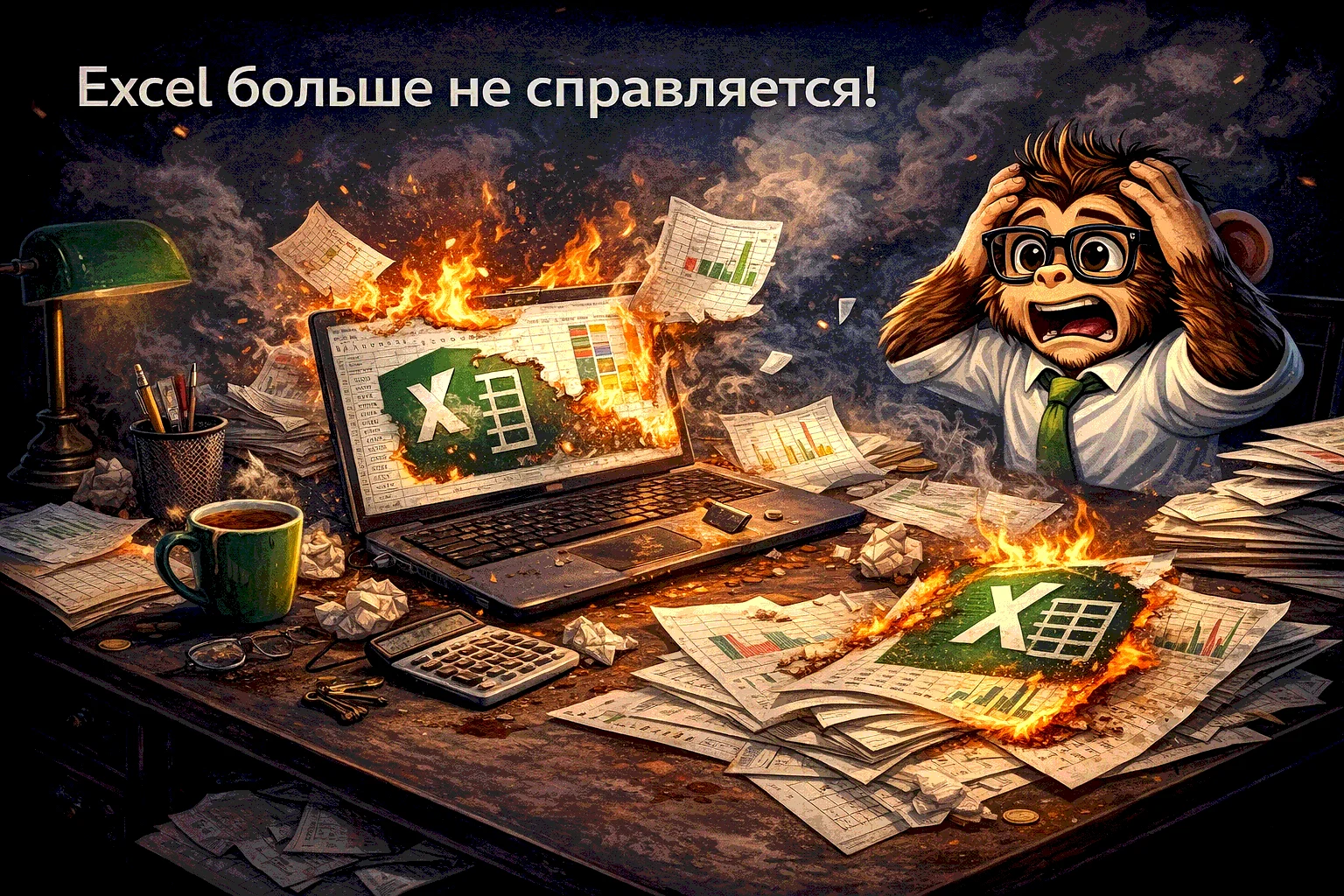 Иллюстрация проблемы: Excel больше не справляется