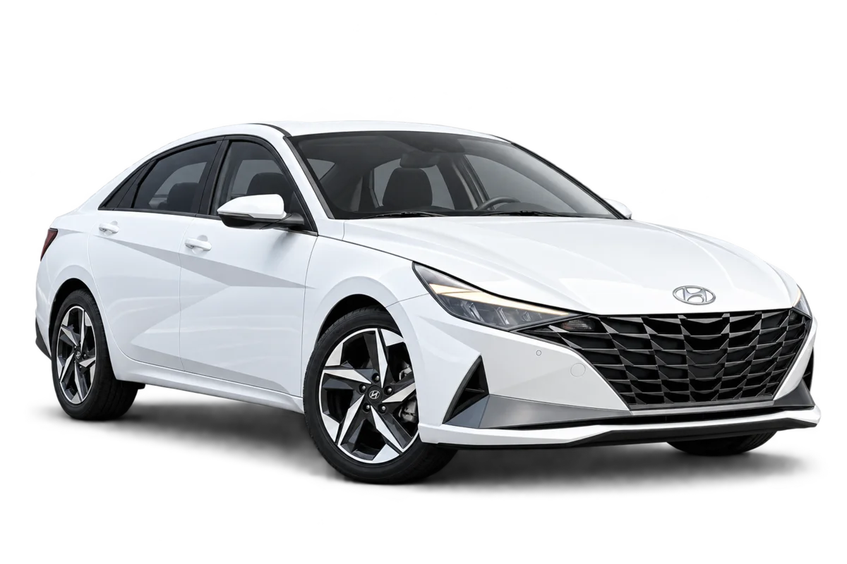 Белый Hyundai Elantra