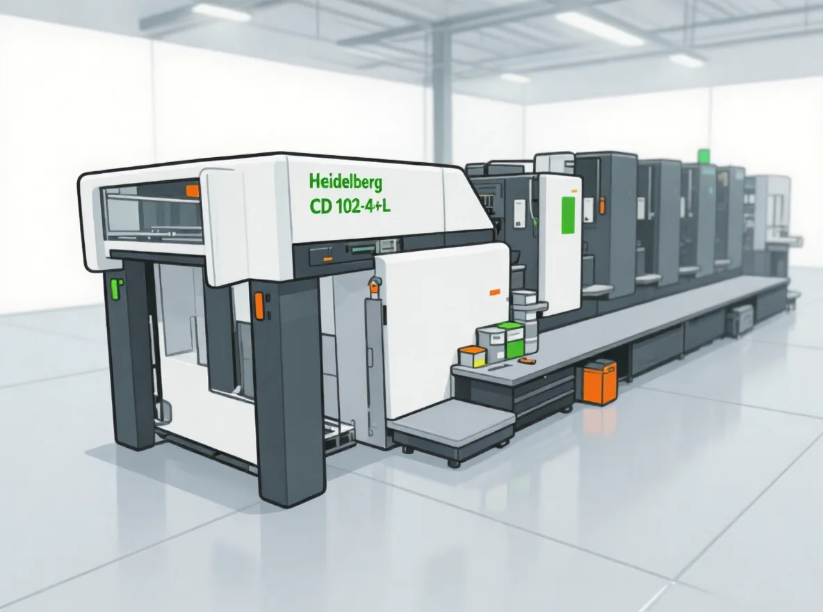 Офсетная печатная машина Heidelberg SM 102-4+L