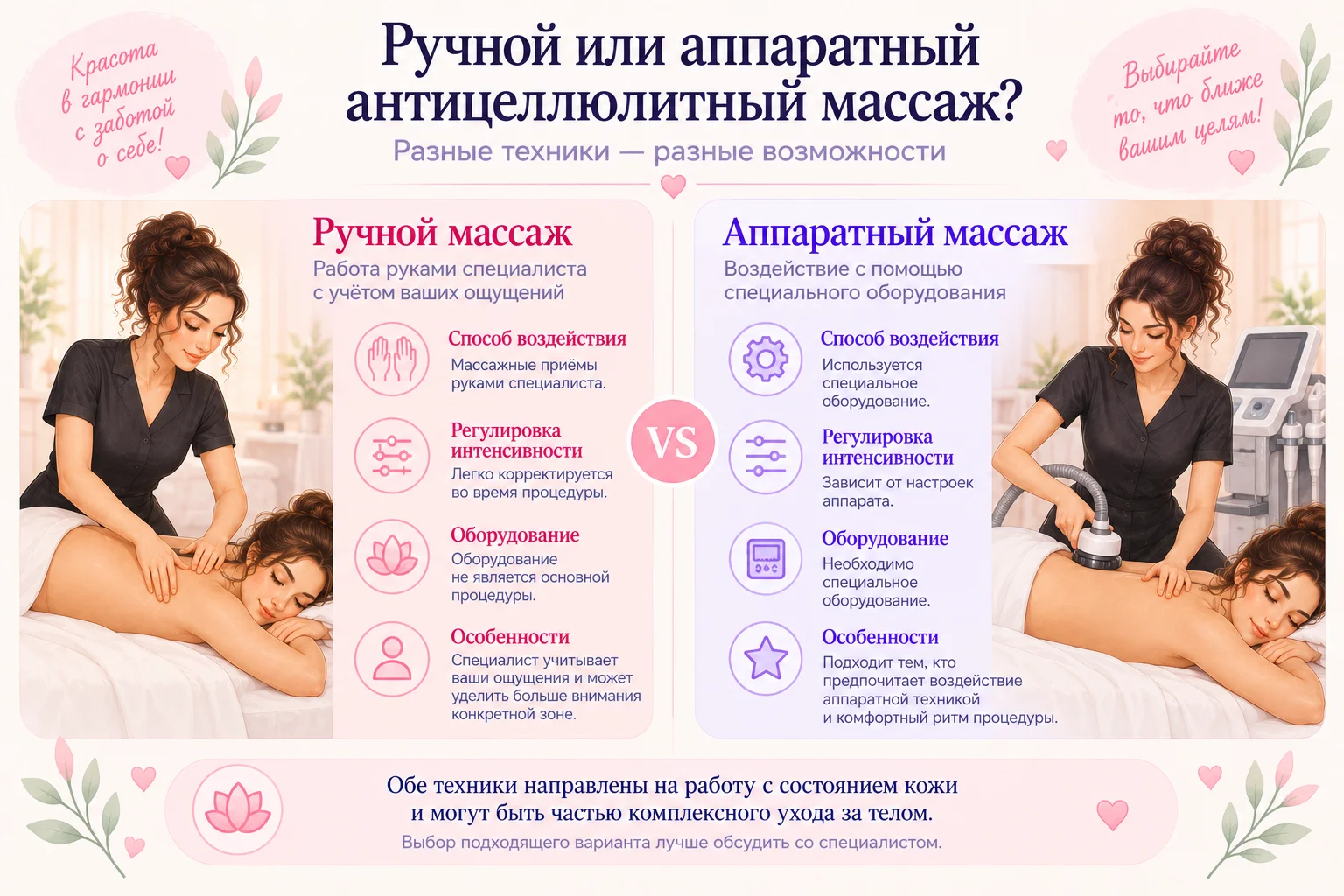 Разовый сеанс и курс процедур: сравнение