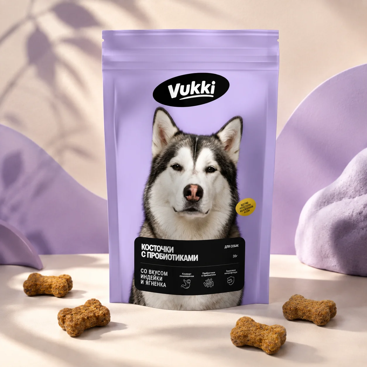 Упаковка Vukki с пробиотиками