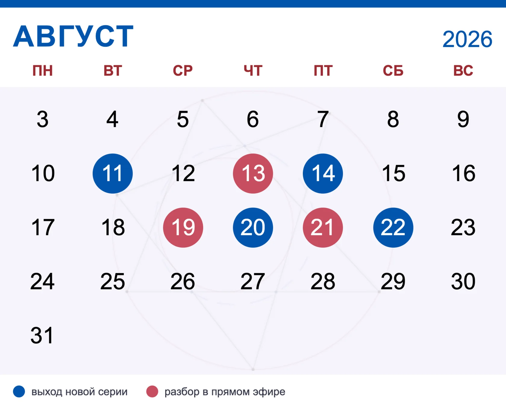 Календарь занятий спецкурса