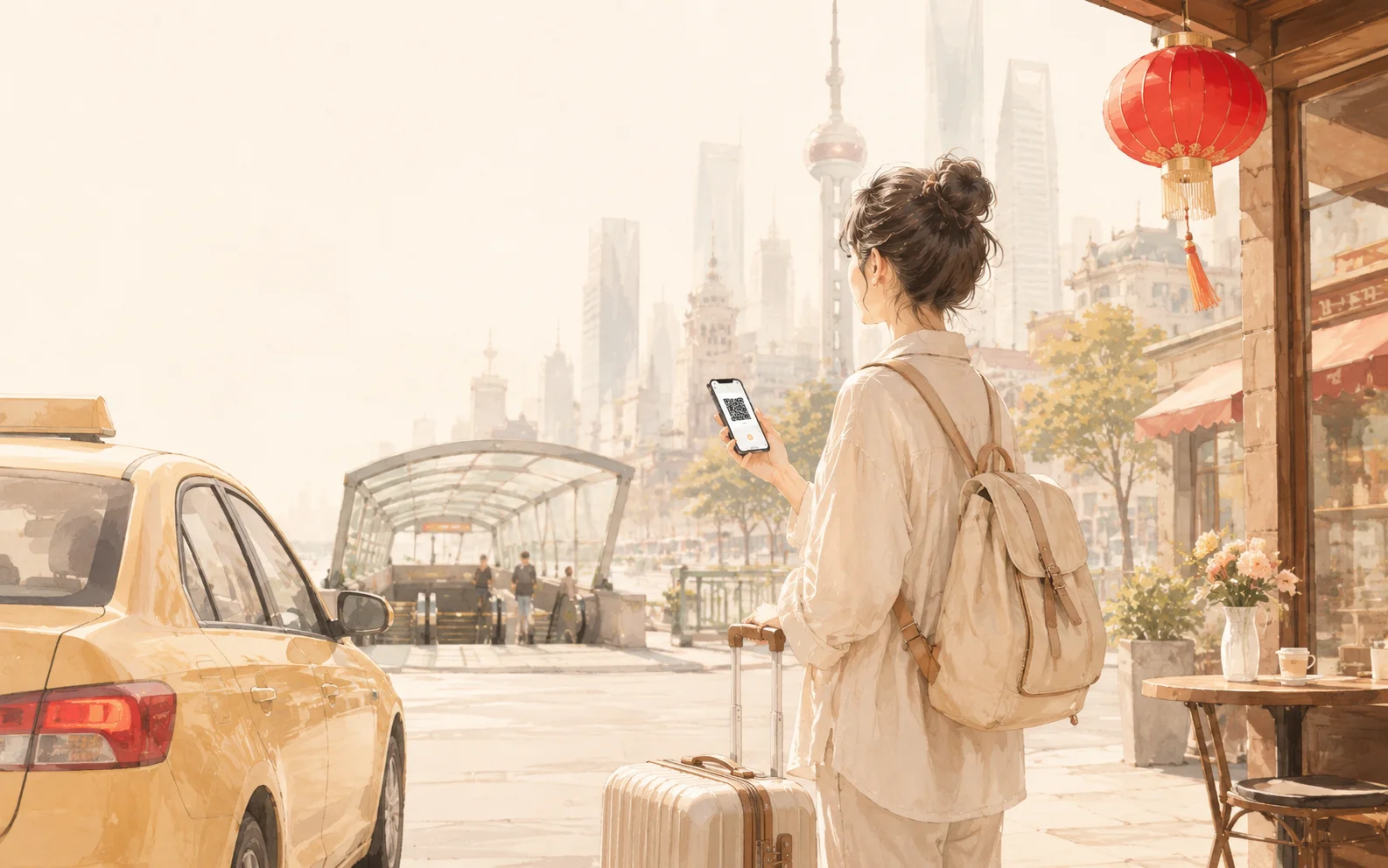 оплата такси и кафе в Китае через Alipay