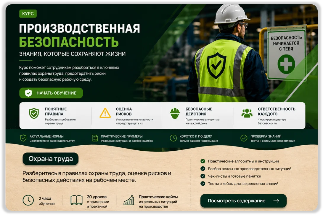 Пример корпоративного курса