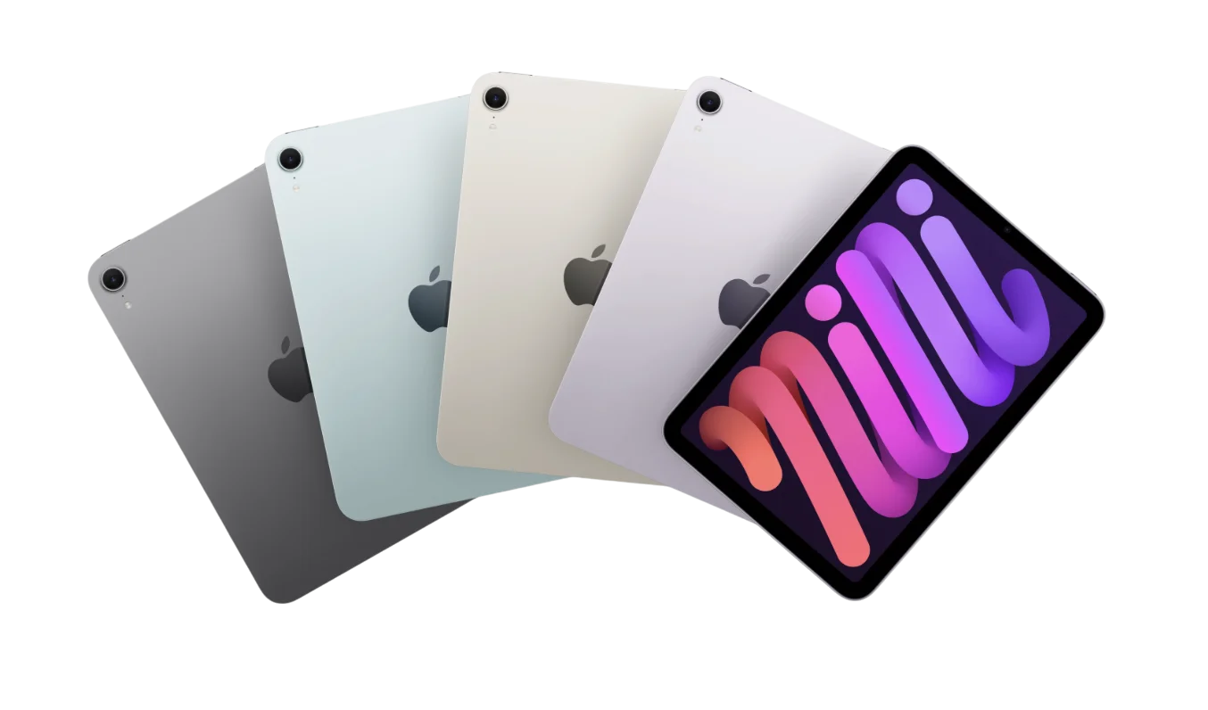 iPad mini 7 (2024) в четырёх цветах: синий, фиолетовый, Starlight, Space Gray — купить в Сургуте