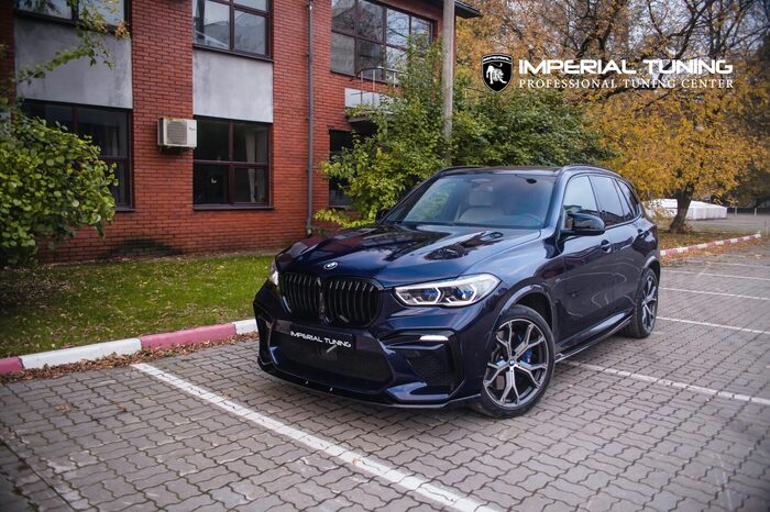 BMW X5 G05 San Marino Blue Metallic — проект в премиальном исполнении с акцентом на черный глянец