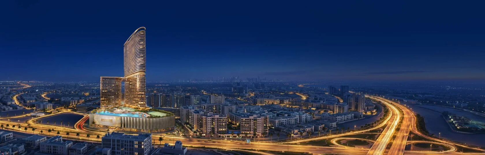 Расположение Serenz by Danube в Jumeirah Village Circle