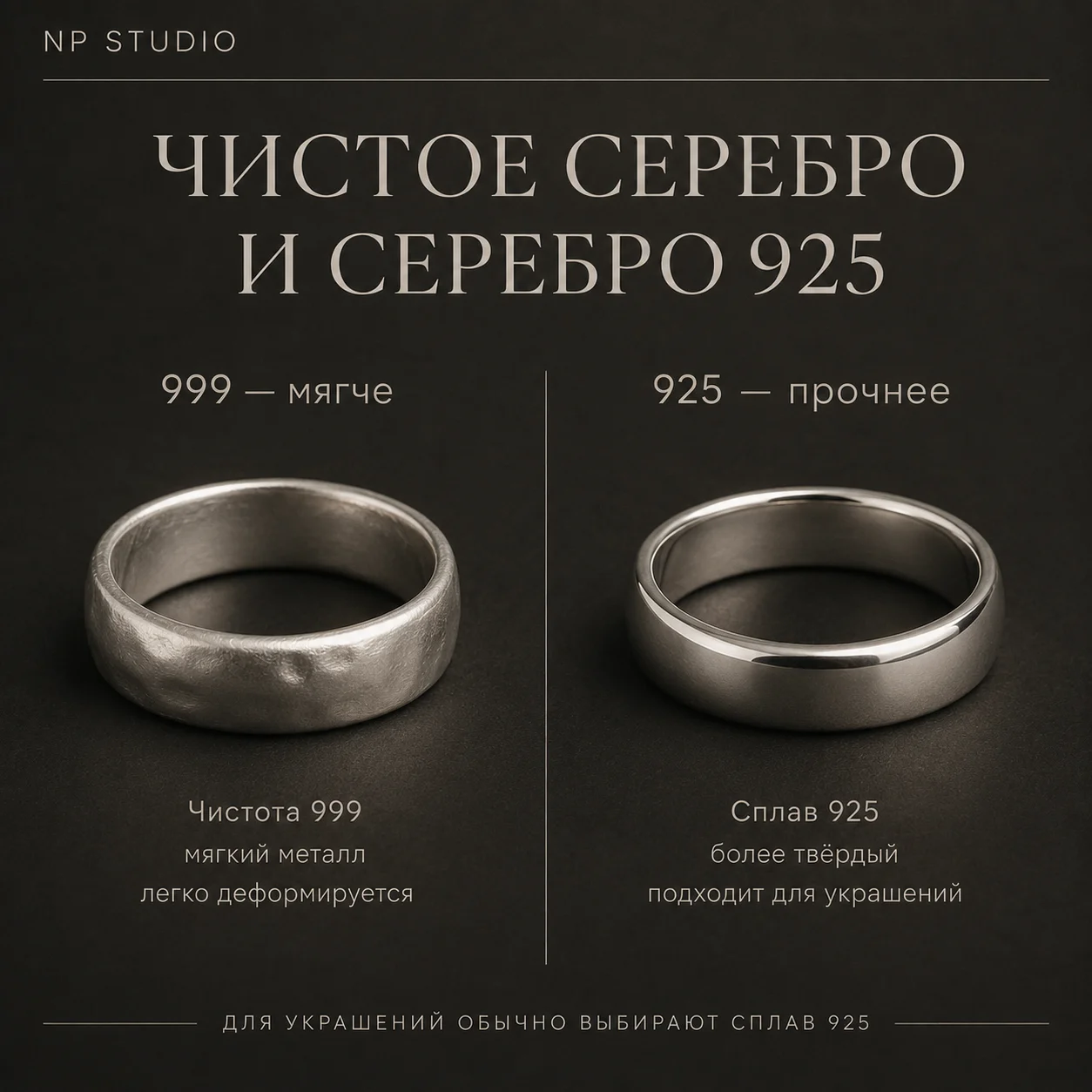 Преимущества серебра 925 пробы прочность долговечность обработка и внешний вид