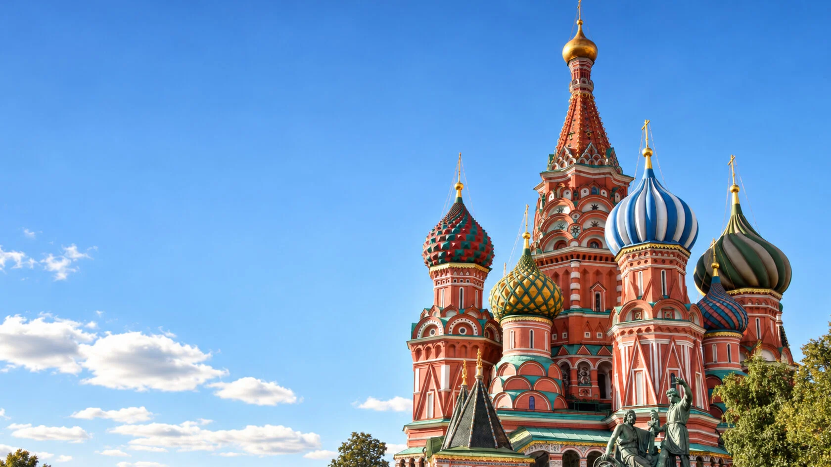 Saint Basil's Cathedral and Red Square in Moscow, Russia