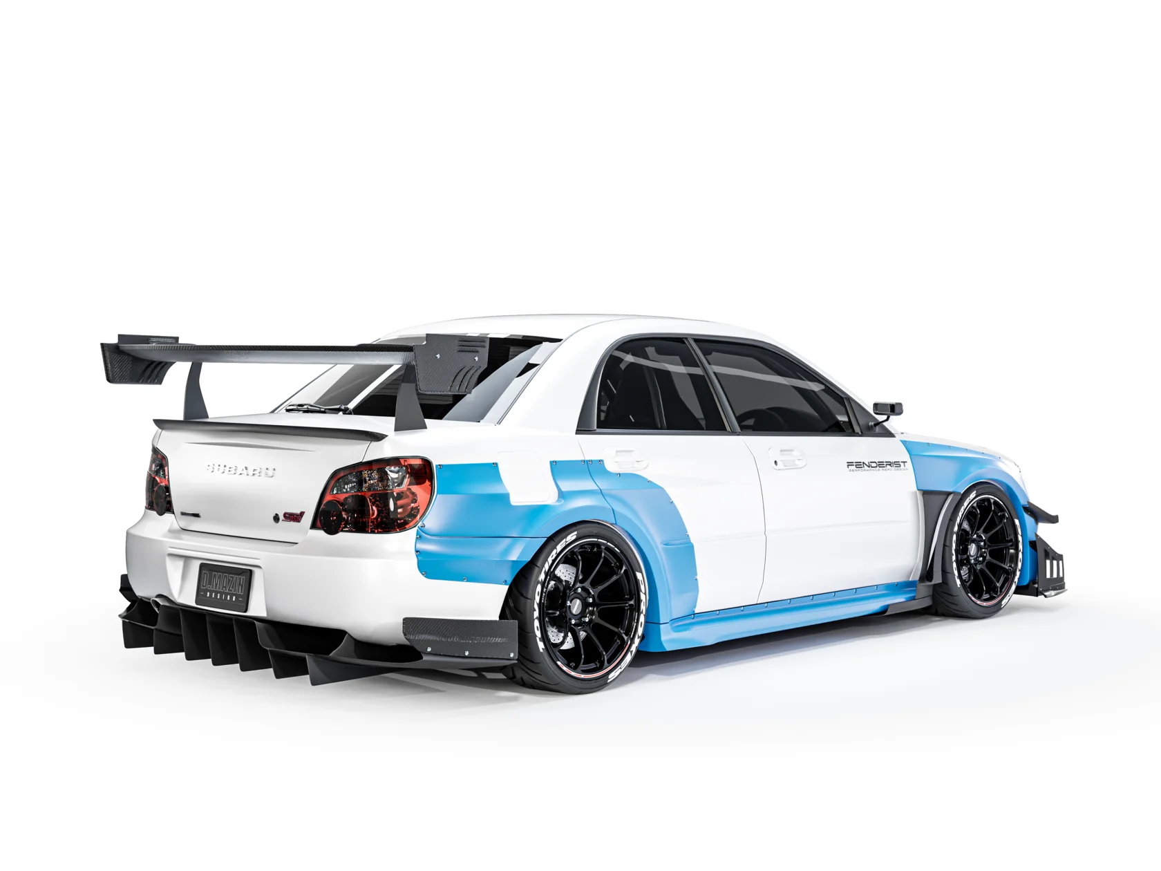 スバルWRX STI GDB GDA FENDERIST SPEC R Full Set ver 2.0 / WIDE BODY KIT SUBARU
