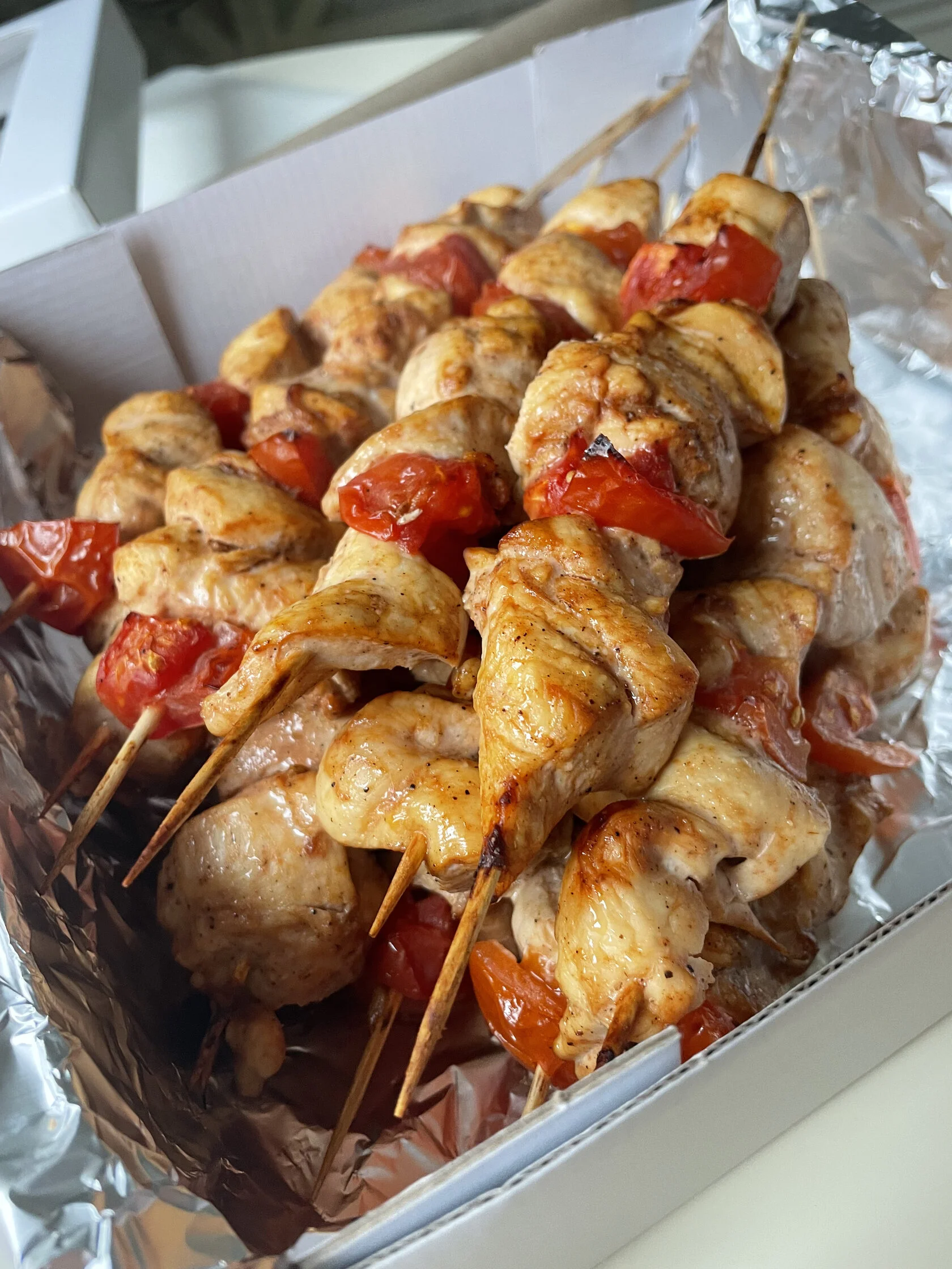 Шашлычки куриные на шпажке