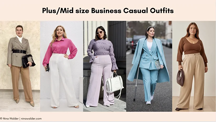 Plus size business casual pants sales