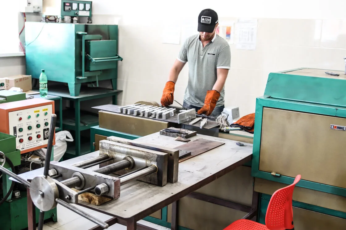Kizlyar Supreme knife factory manufacturing operations in Kizlyar, Russia