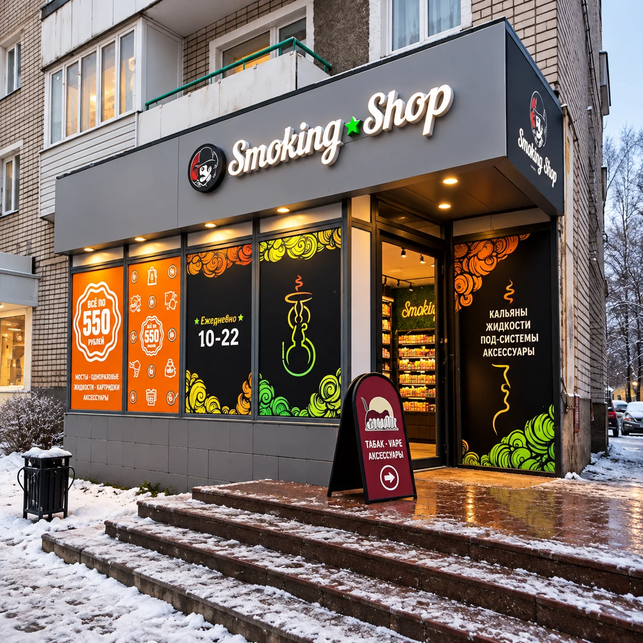 Smoking Shop, Боровичи — снаружи