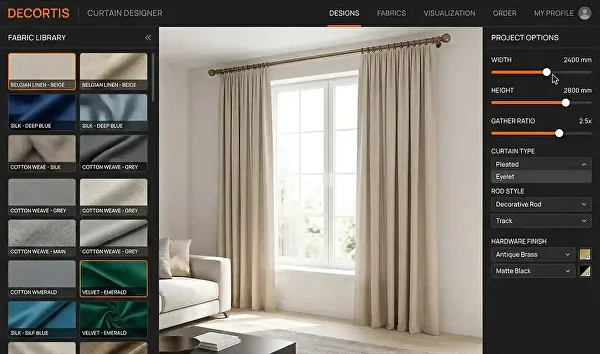 Интерфейс Decortis