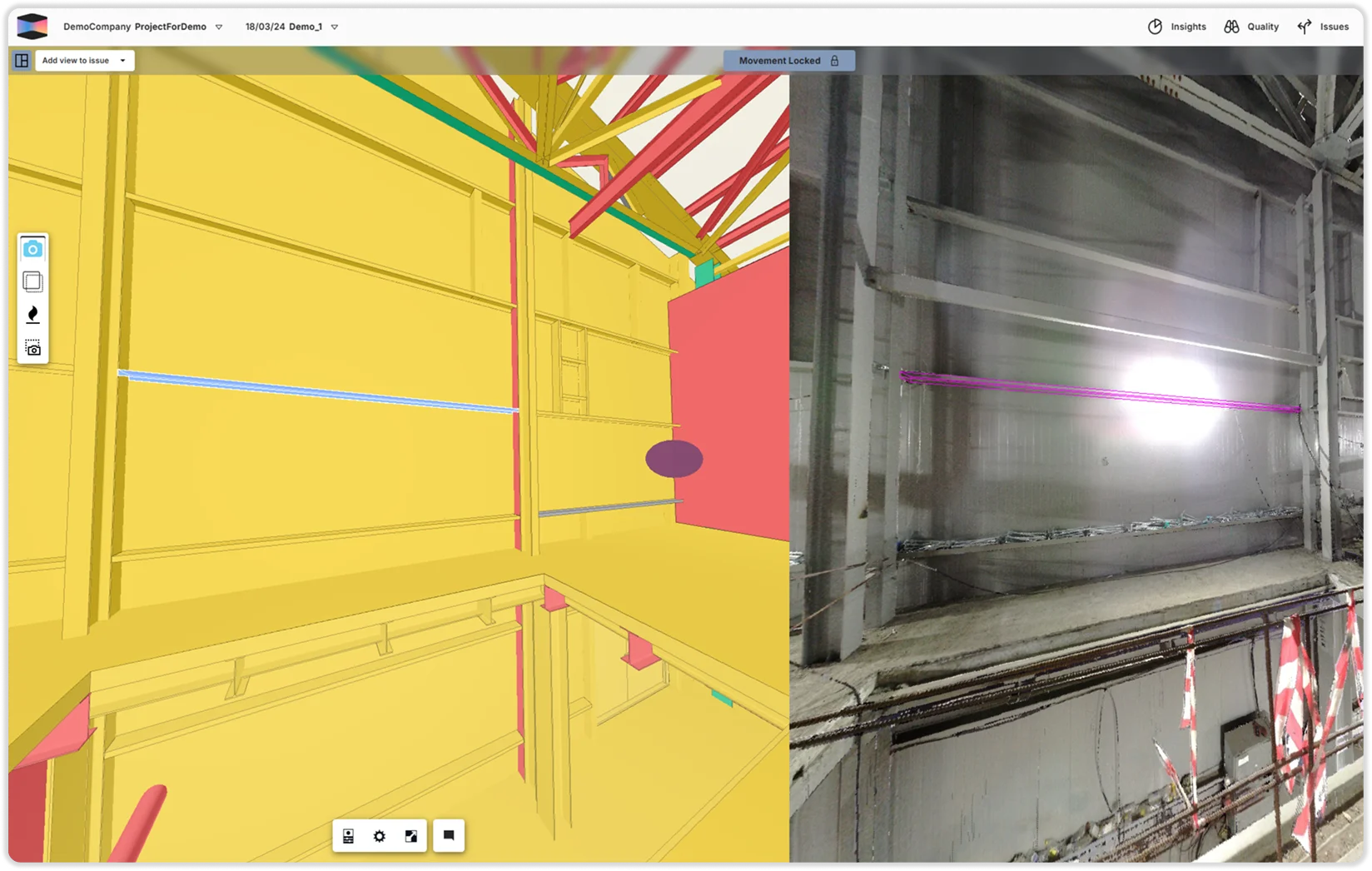 Сопоставление облака точек с BIM-моделью