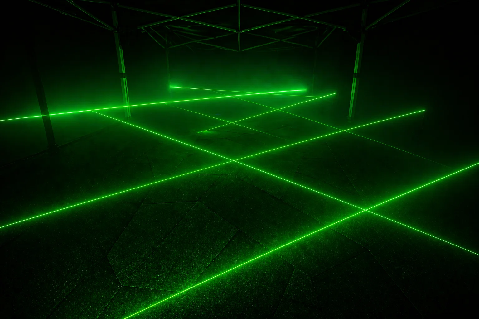 Interactive laser maze game available for events in Dubai
