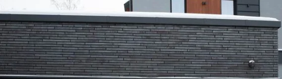 Контроль швов при укладке фасадной плитки Steinburg